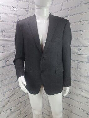 Samuelsohn Men's Sport Coat Blazer Dark Gray SB Beckett Super 110s Canada sz 42R